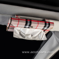 Leather tissue holder car hanging paper towel holder